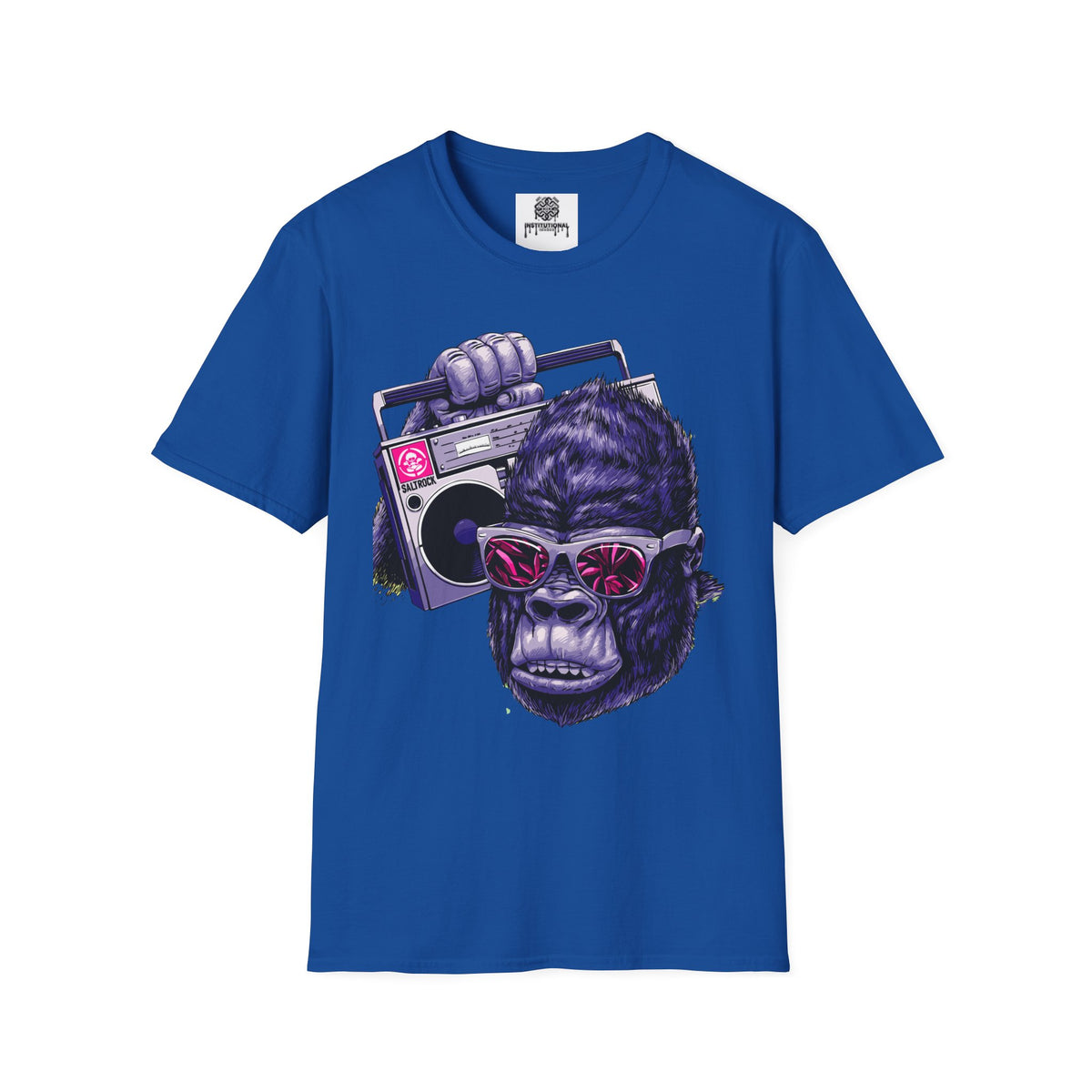 Retro Boombox Gorilla T-Shirt — Vintage Hip Hop Ape Graphic Tee
