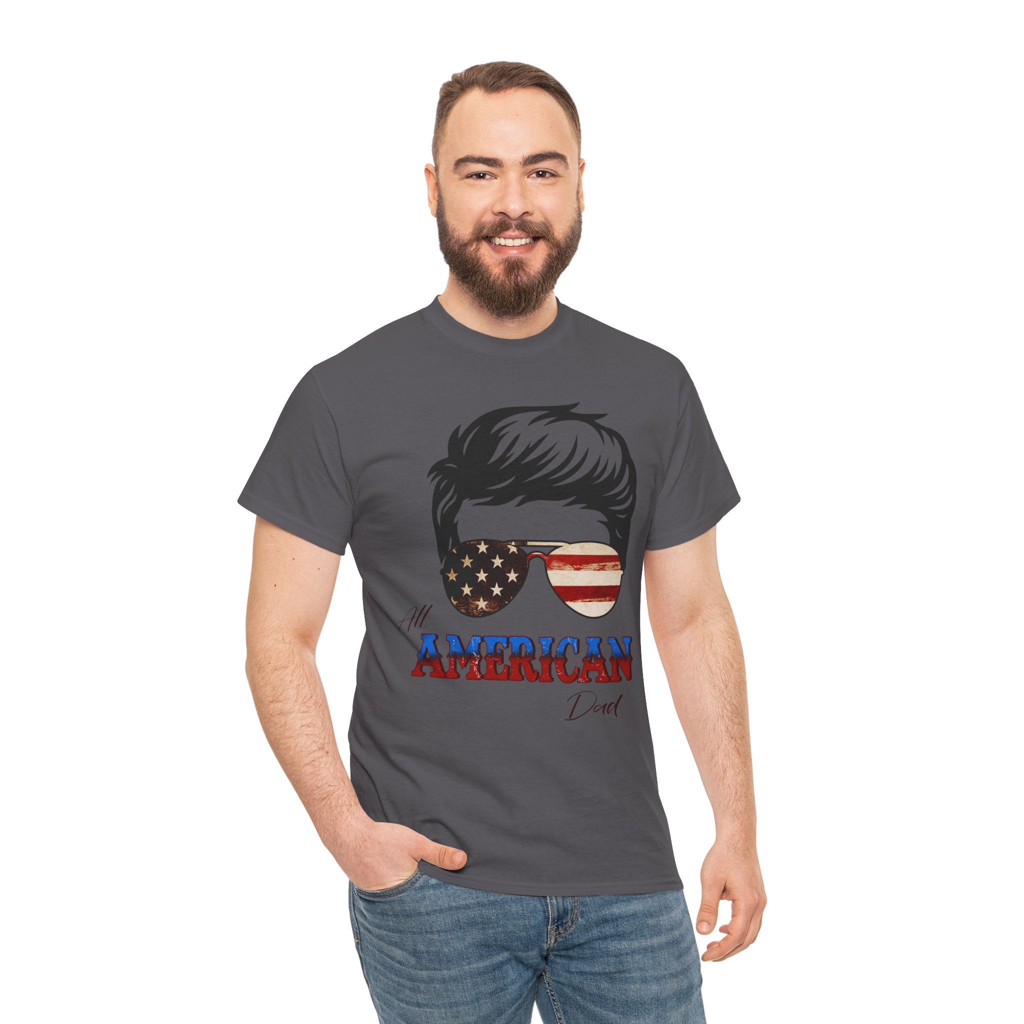 American Sunglasses Graphic Tee — "All American" Patriotic USA T-Shirt