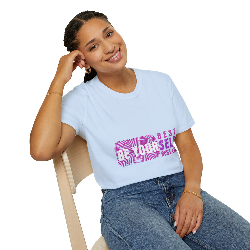 Best Yourself T-Shirt — Inspirational Pink Graphic Tee