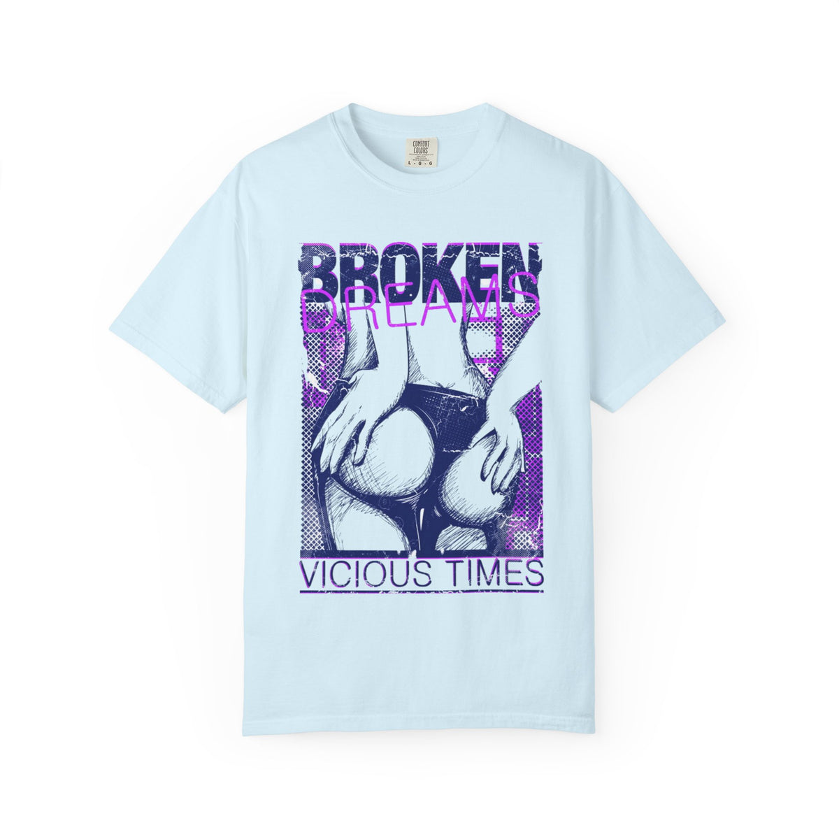 Broken Dreams Graphic T-Shirt — "Vicious Times" Retro Pop Art Tee