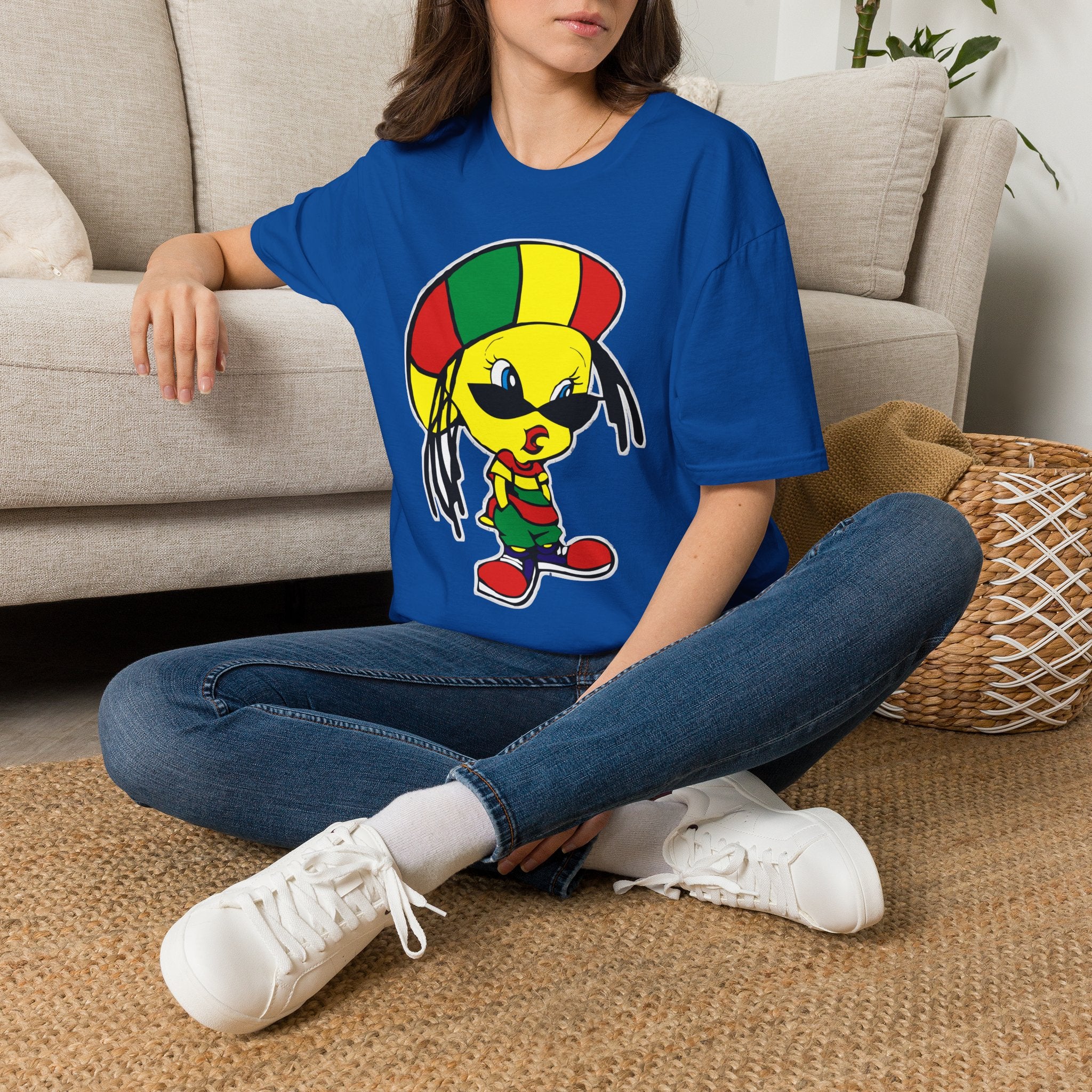 Rasta Tweety T-Shirt — Reggae Cartoon Graphic Tee