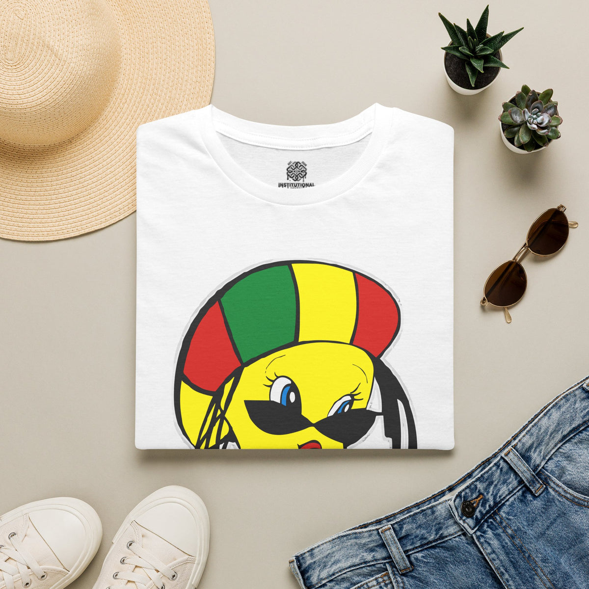 Rasta Tweety T-Shirt — Reggae Cartoon Graphic Tee