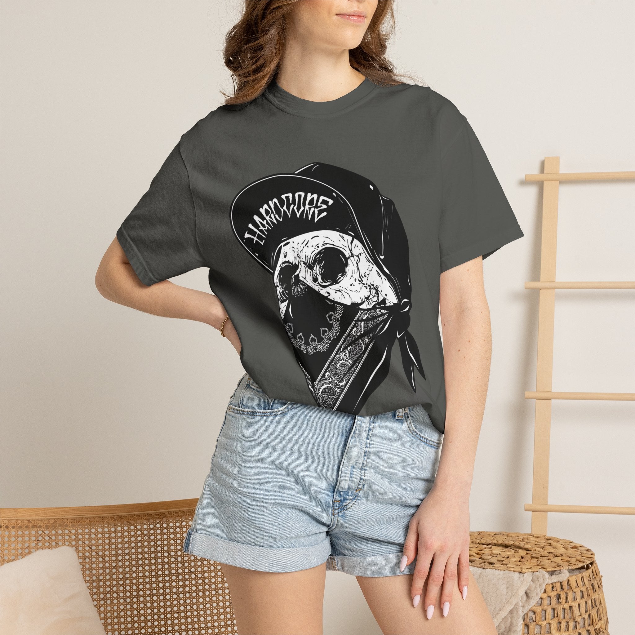 Skull Bandana Tee — Streetwear Graphic T-Shirt