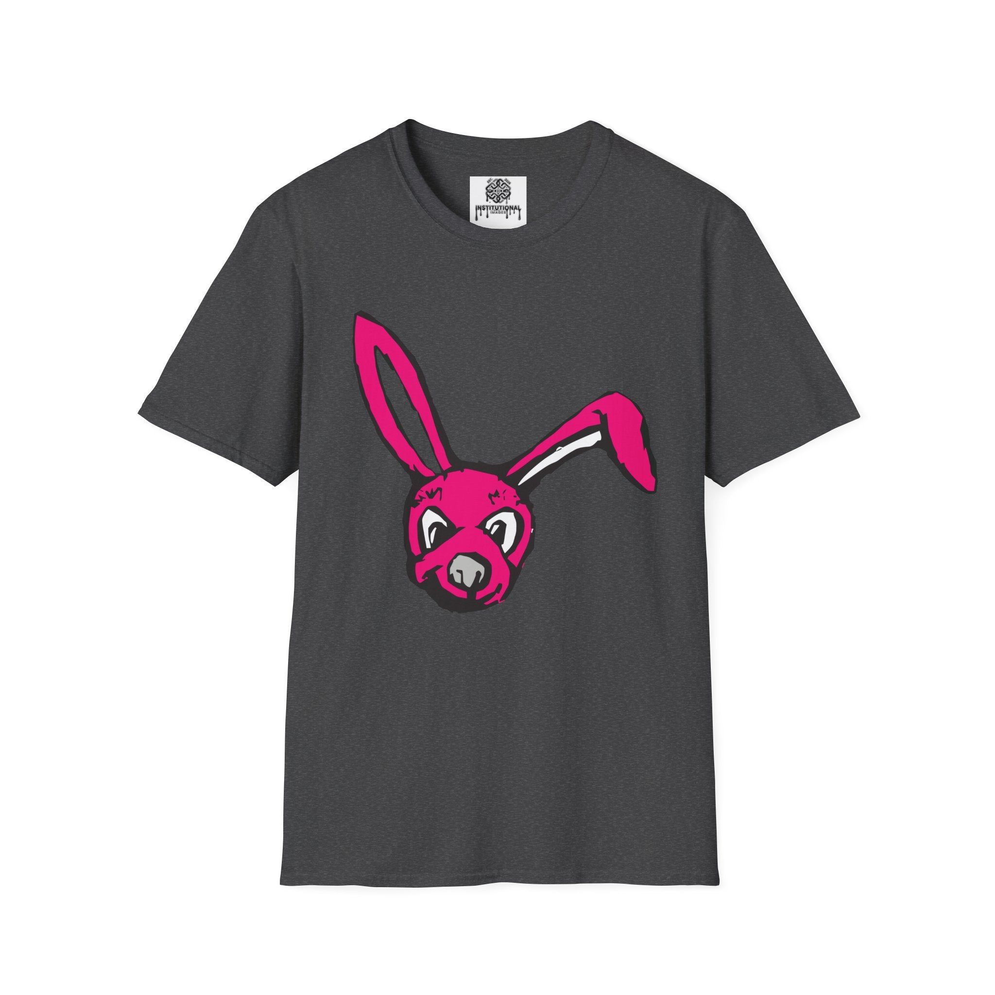 Pink Bunny Graphic T-Shirt — Playful Easter Bunny Tee