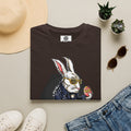 Easter Bunny Rocker T-Shirt — Cool Bunny Holding Decorated Egg
