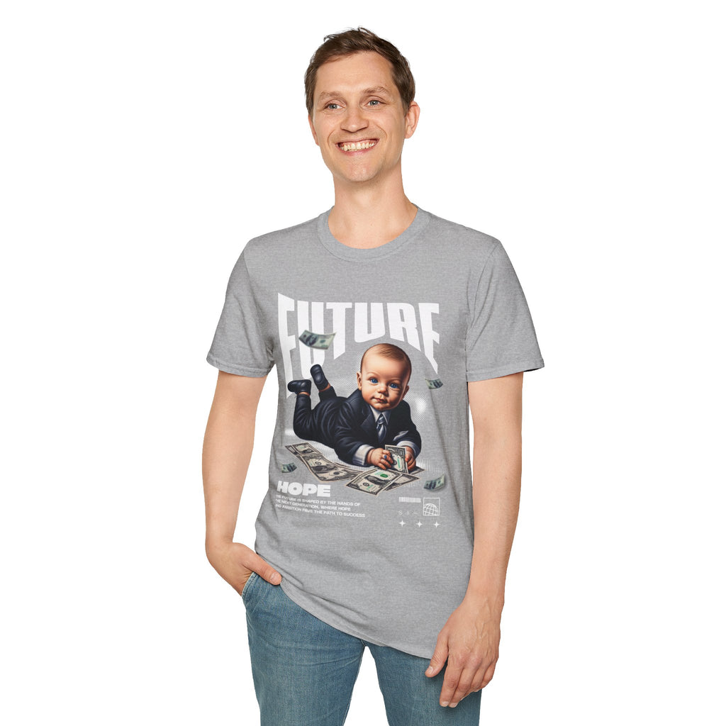 Baby Boss Money Tee — Funny Infant Business Graphic T-Shirt