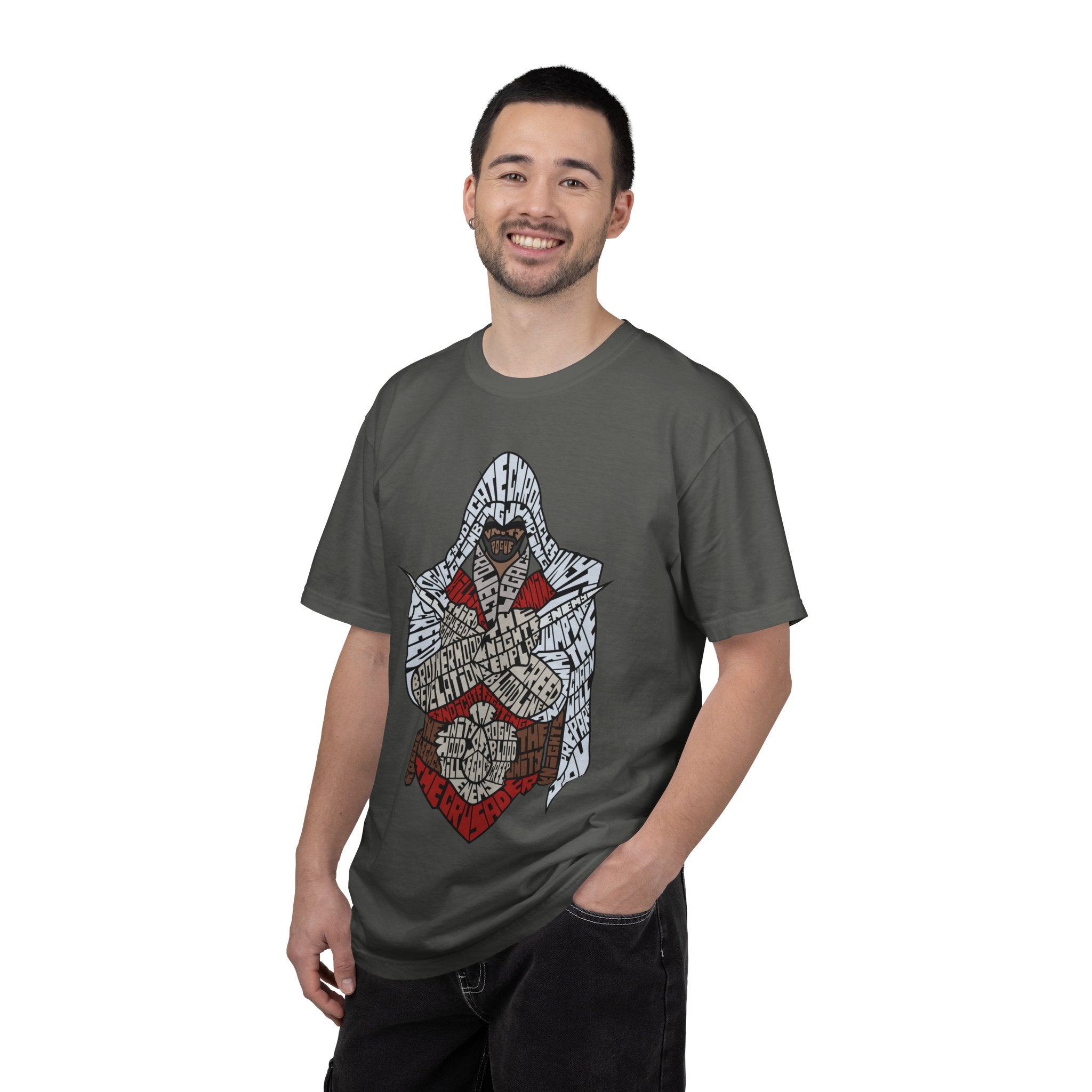Assassin Hooded Warrior Graphic T-Shirt — Retro Gamer / Video Game Fan Tee
