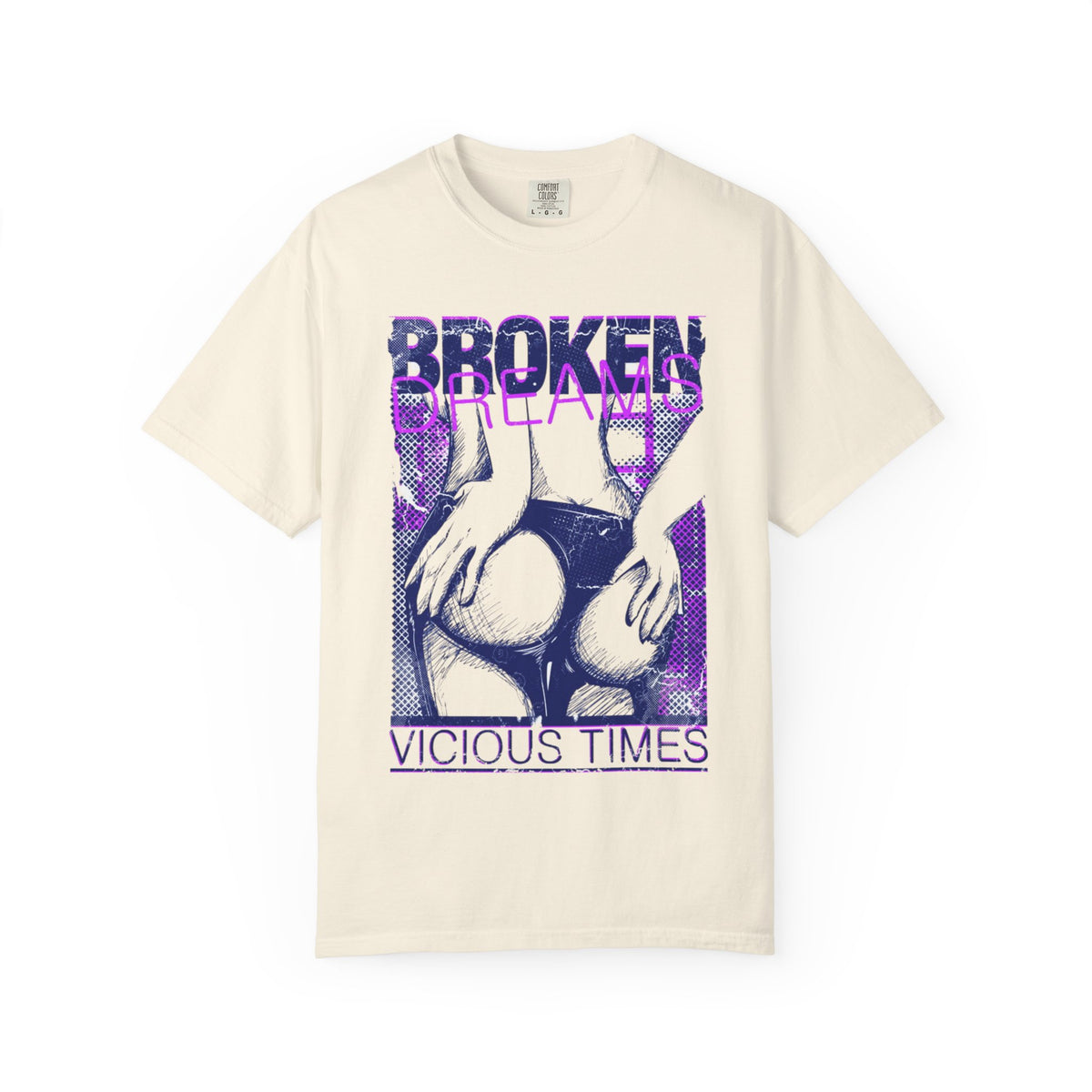 Broken Dreams Graphic T-Shirt — "Vicious Times" Retro Pop Art Tee