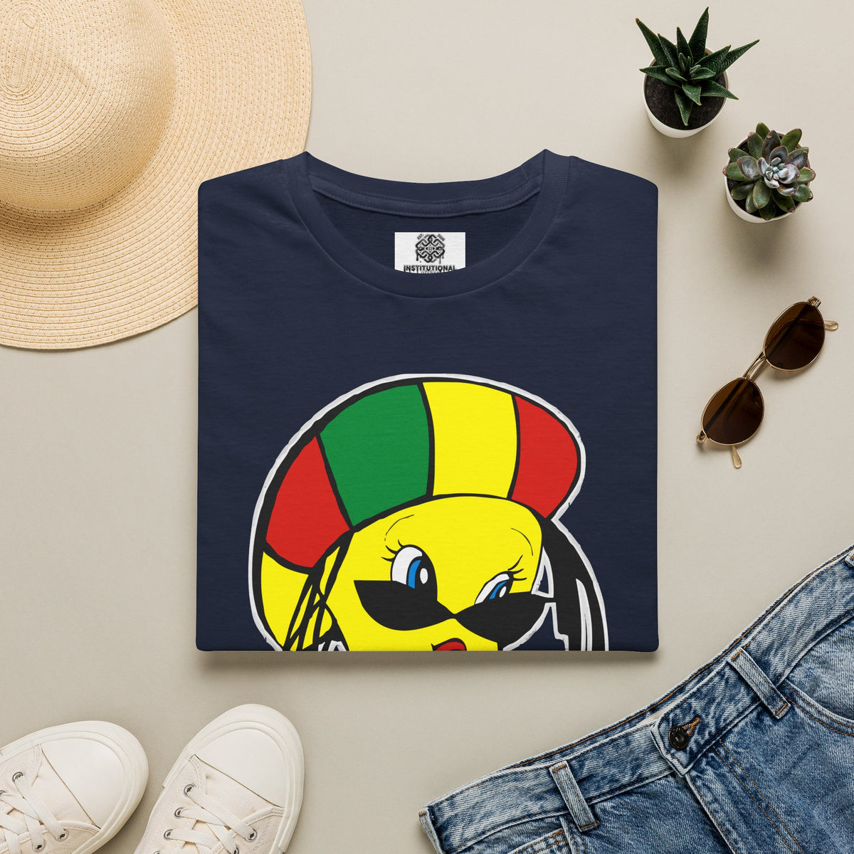 Rasta Tweety T-Shirt — Reggae Cartoon Graphic Tee