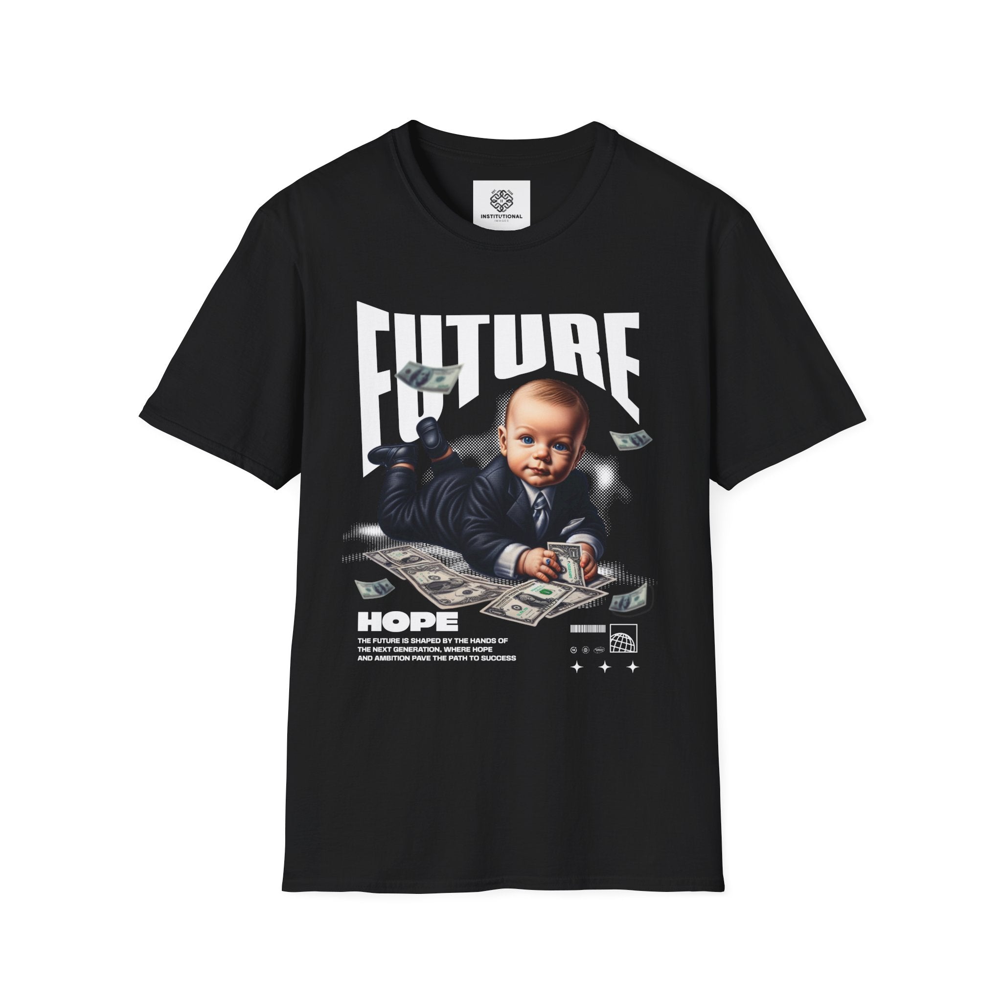 Baby Boss Money Tee — Funny Infant Business Graphic T-Shirt