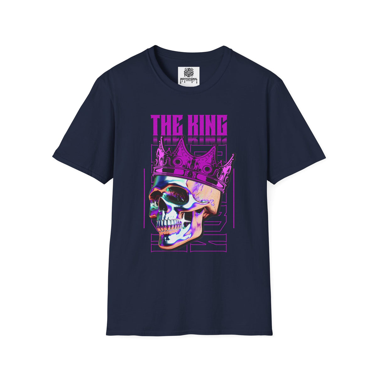 The King Skull Tee — Neon Crown Graphic T‑Shirt