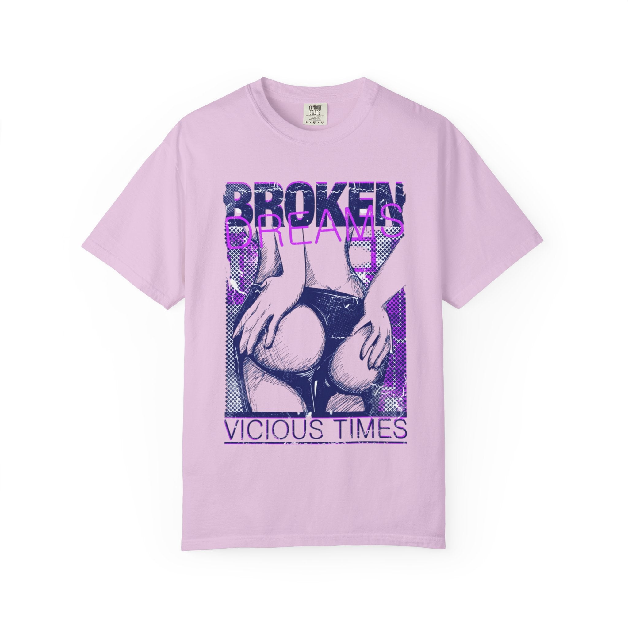 Broken Dreams Graphic T-Shirt — "Vicious Times" Retro Pop Art Tee