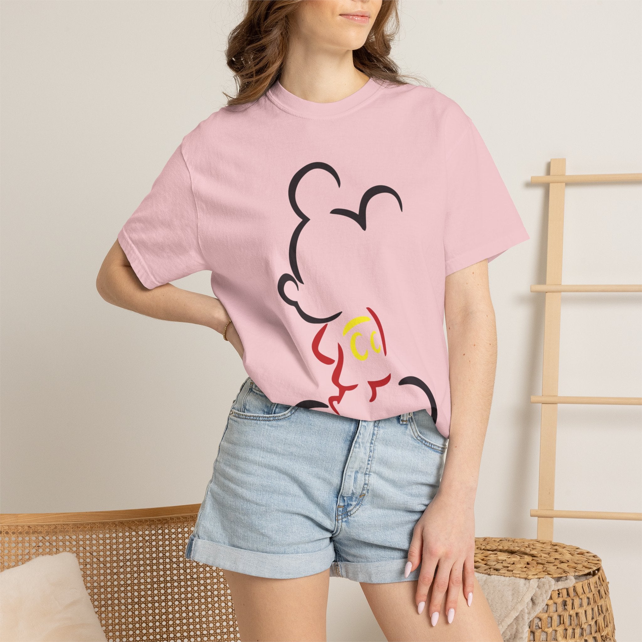 Minimalist Mouse Silhouette T-Shirt