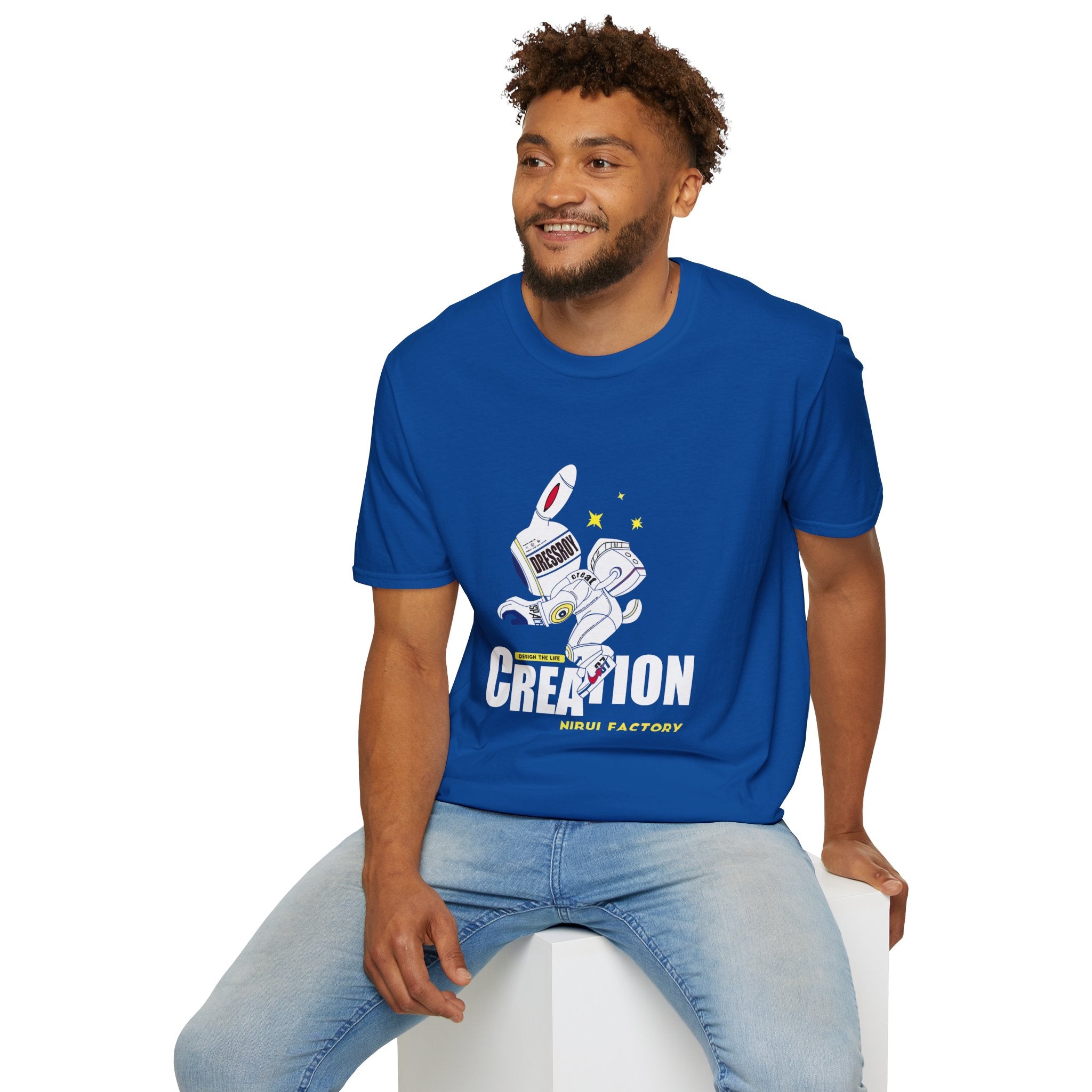 Astronaut Creation T‑Shirt — 'Creation' Space Graphic Tee