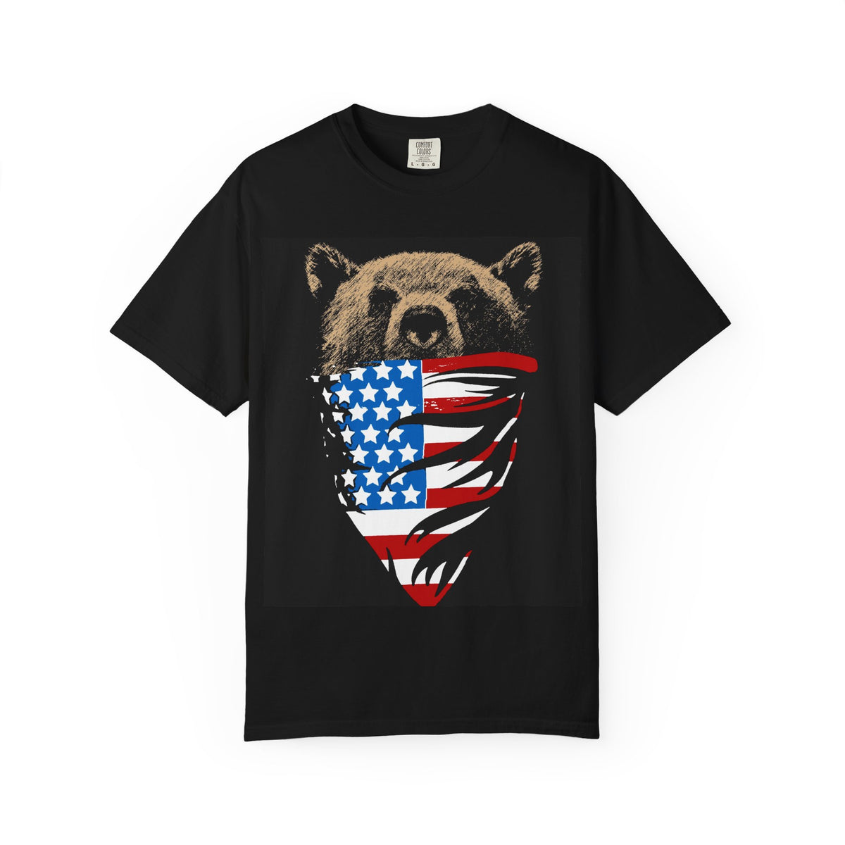 American Flag Bandana Bear T-Shirt