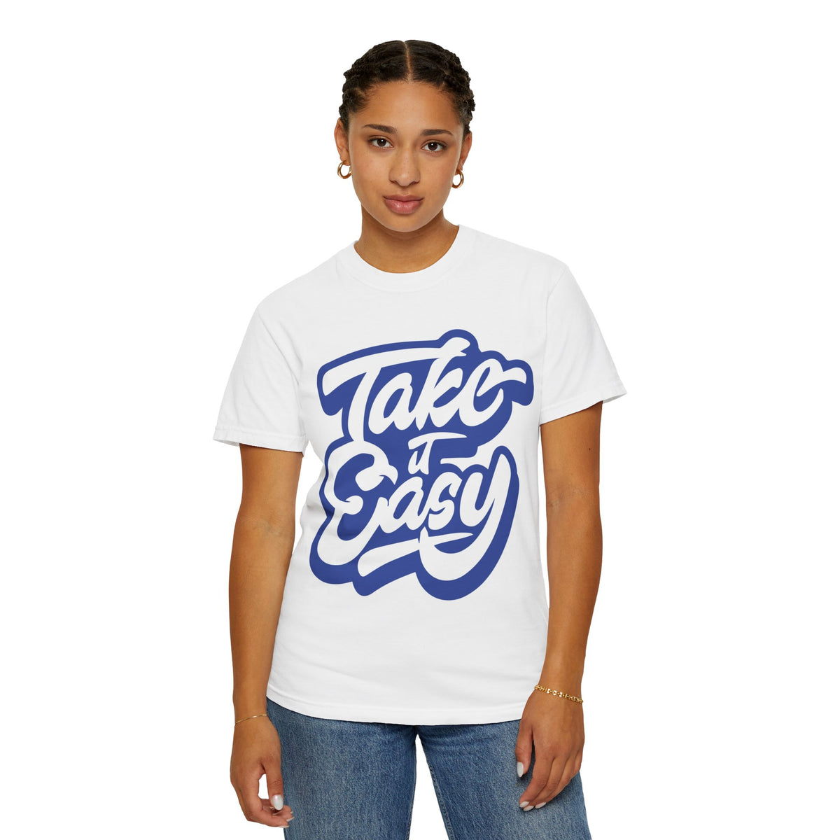 Take It Easy T-Shirt — Retro Script Relaxed Tee