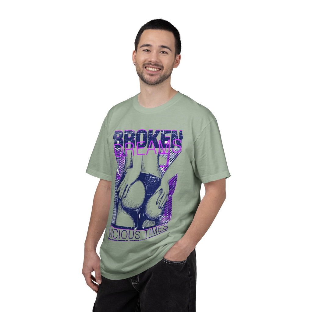 Broken Dreams Graphic T-Shirt — "Vicious Times" Retro Pop Art Tee