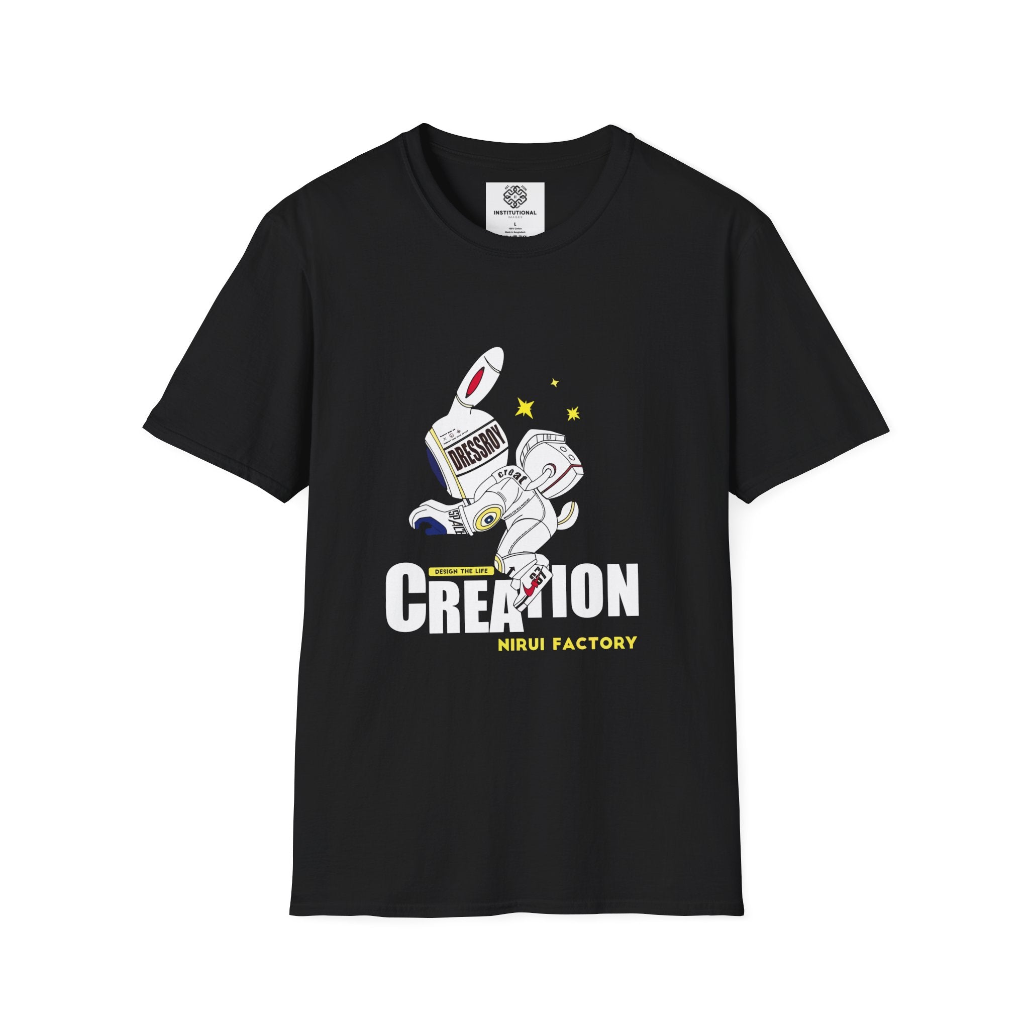 Astronaut Creation T‑Shirt — 'Creation' Space Graphic Tee
