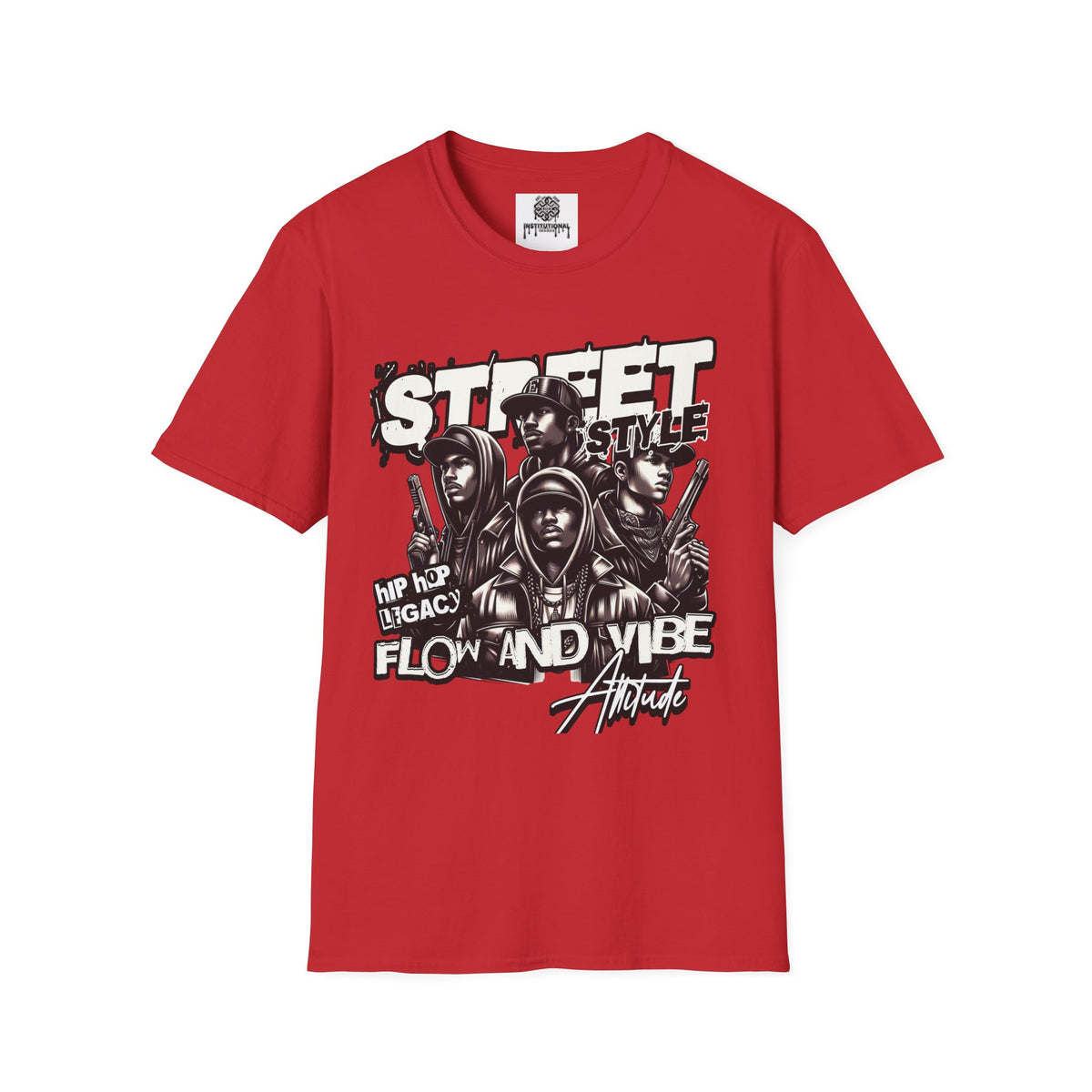 Street Style Graphic T‑Shirt — 'Street Style' Urban Vibe Tee with Crew Portraits