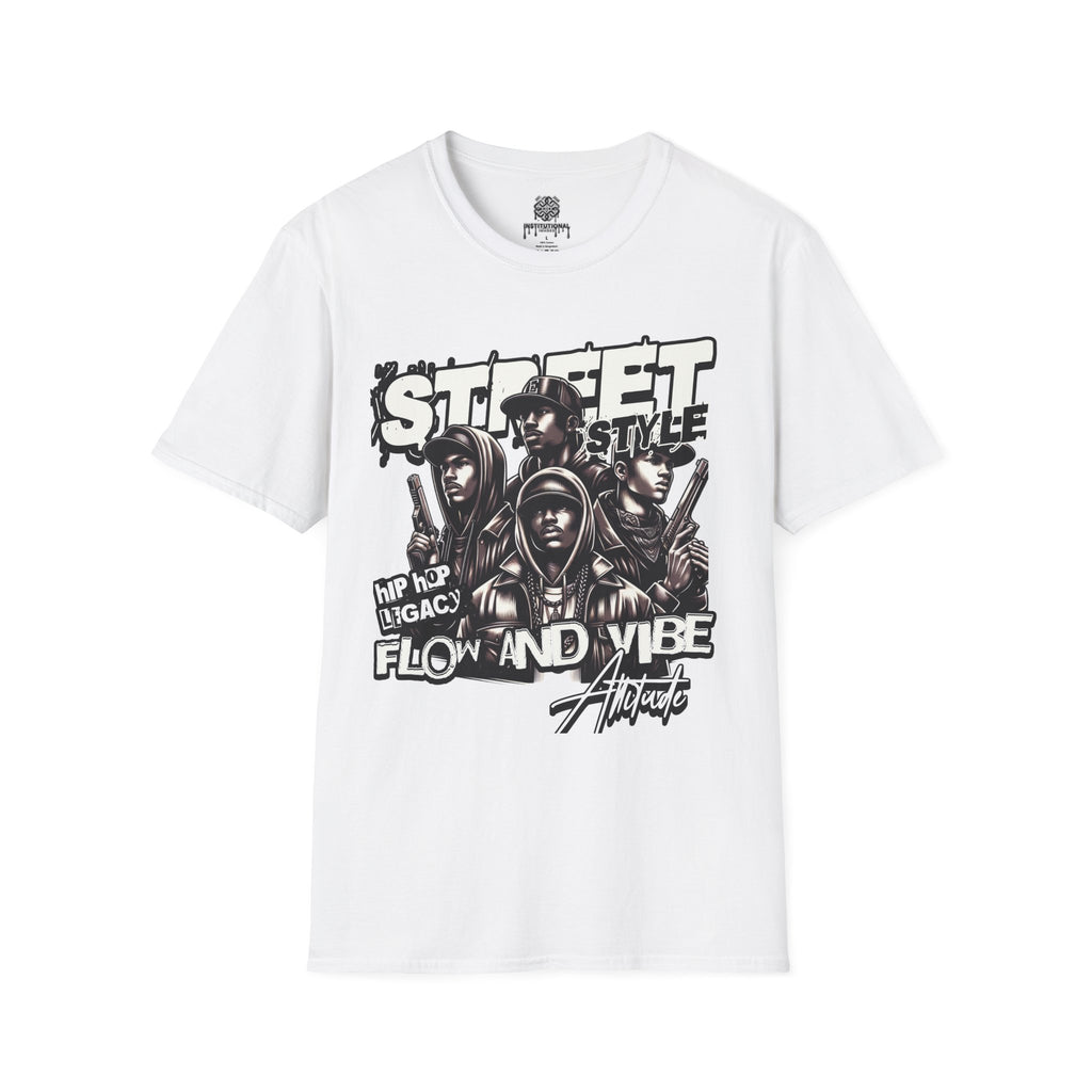 Street Style Graphic T‑Shirt — 'Street Style' Urban Vibe Tee with Crew Portraits