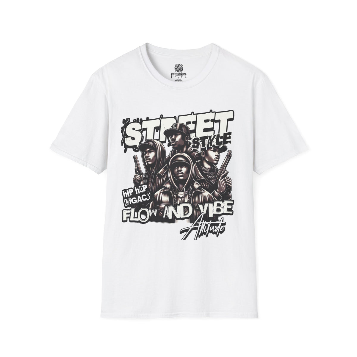 Street Style Graphic T‑Shirt — 'Street Style' Urban Vibe Tee with Crew Portraits