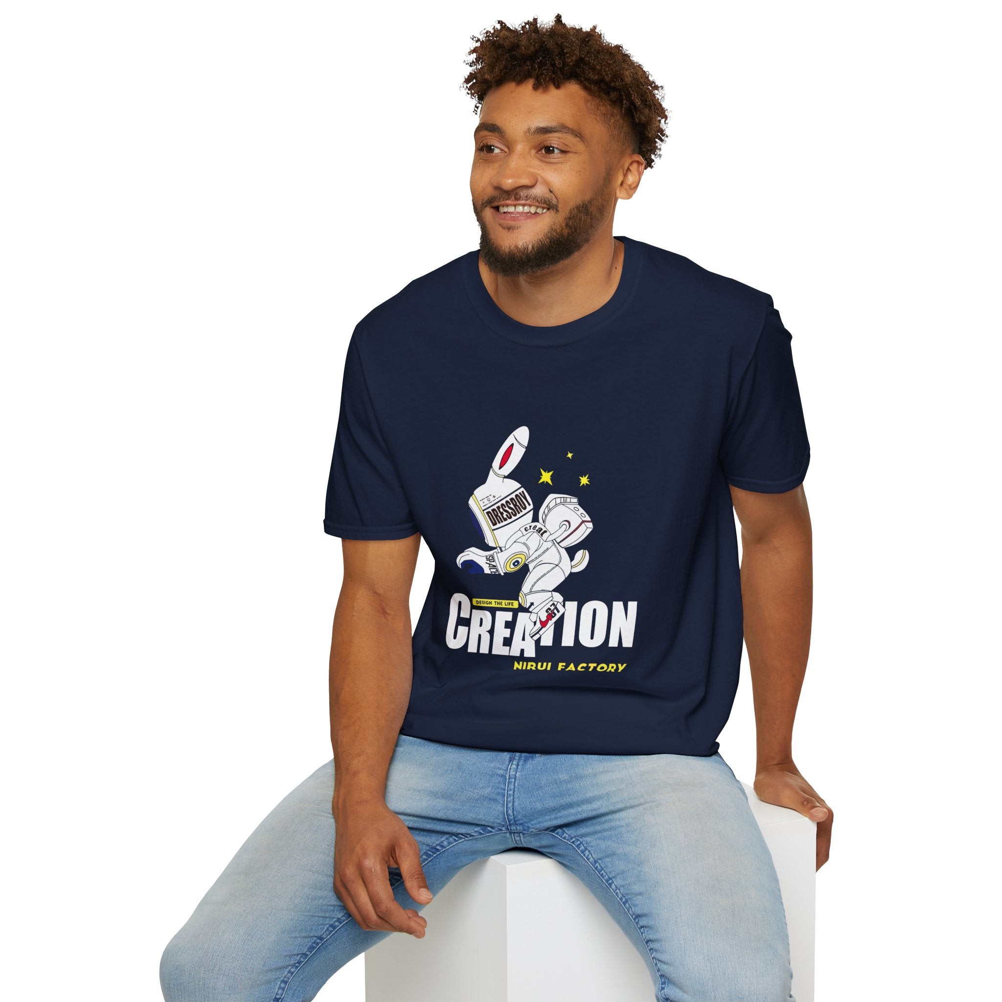 Astronaut Creation T‑Shirt — 'Creation' Space Graphic Tee
