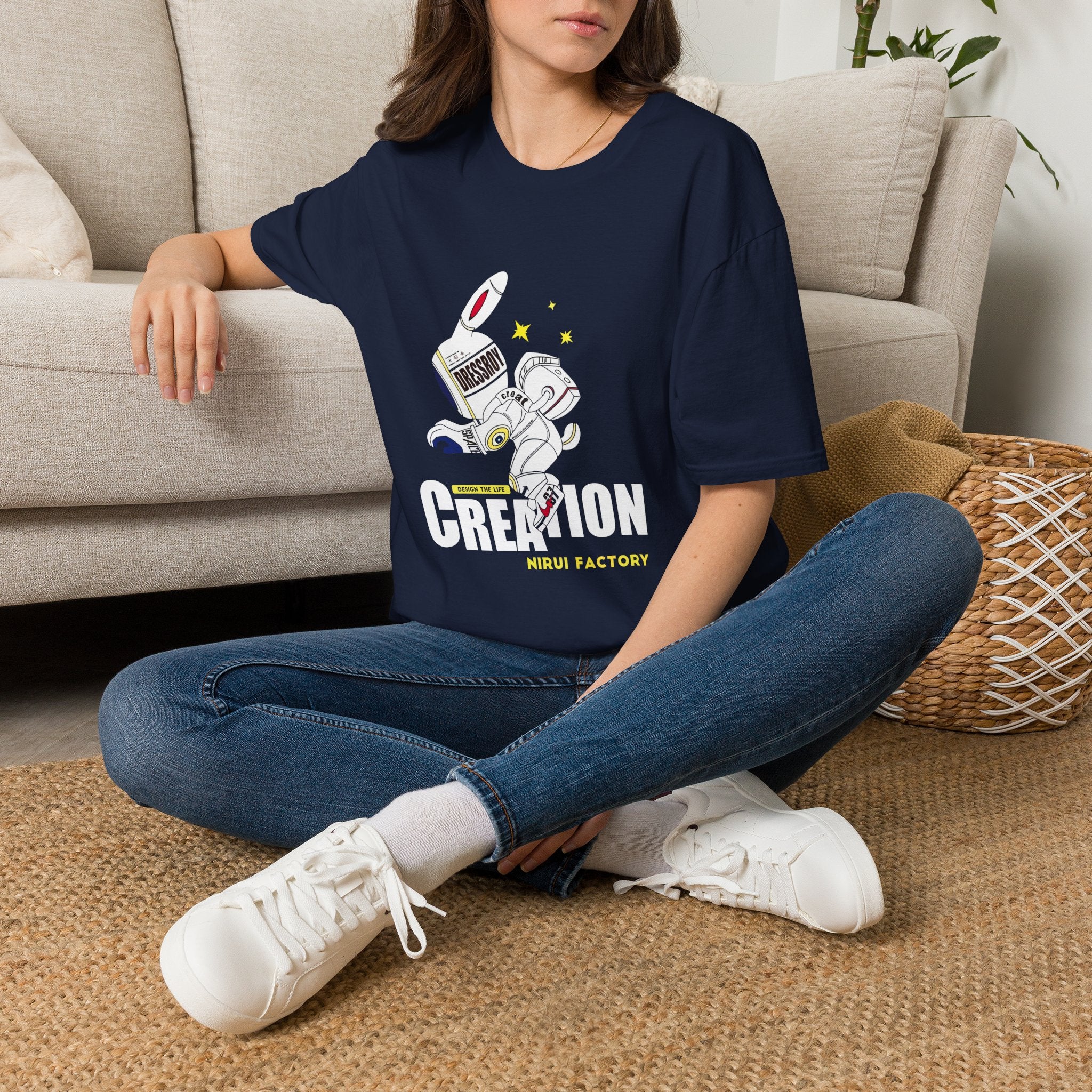 Astronaut Creation T‑Shirt — 'Creation' Space Graphic Tee