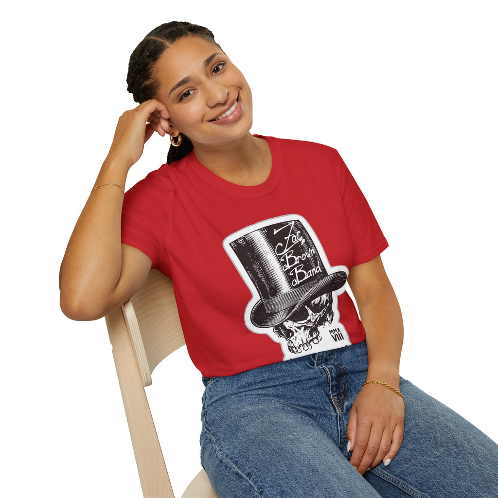 Top Hat Skull Band Tee — Zac Brown Band Graphic T-Shirt