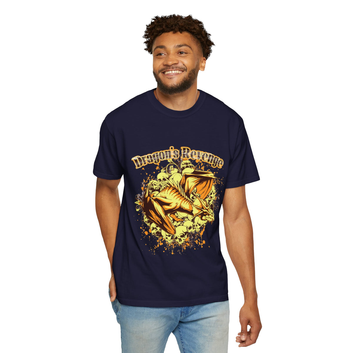 Dragon's Revenge T-Shirt — Fierce Golden Dragon Graphic Tee