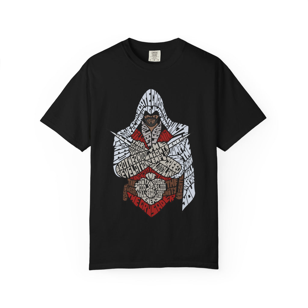 Assassin Hooded Warrior Graphic T-Shirt — Retro Gamer / Video Game Fan Tee