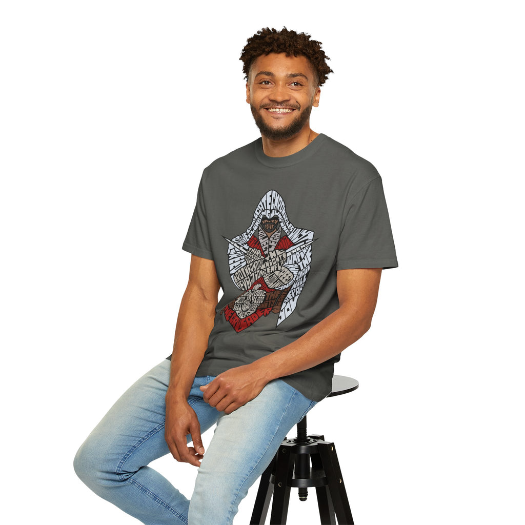 Assassin Hooded Warrior Graphic T-Shirt — Retro Gamer / Video Game Fan Tee
