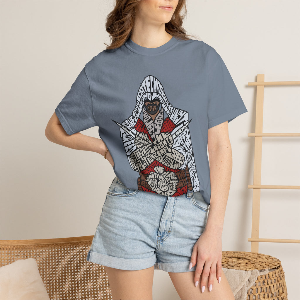 Assassin Hooded Warrior Graphic T-Shirt — Retro Gamer / Video Game Fan Tee