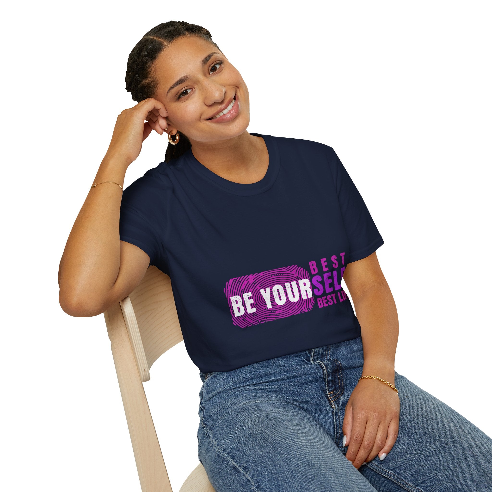 Best Yourself T-Shirt — Inspirational Pink Graphic Tee