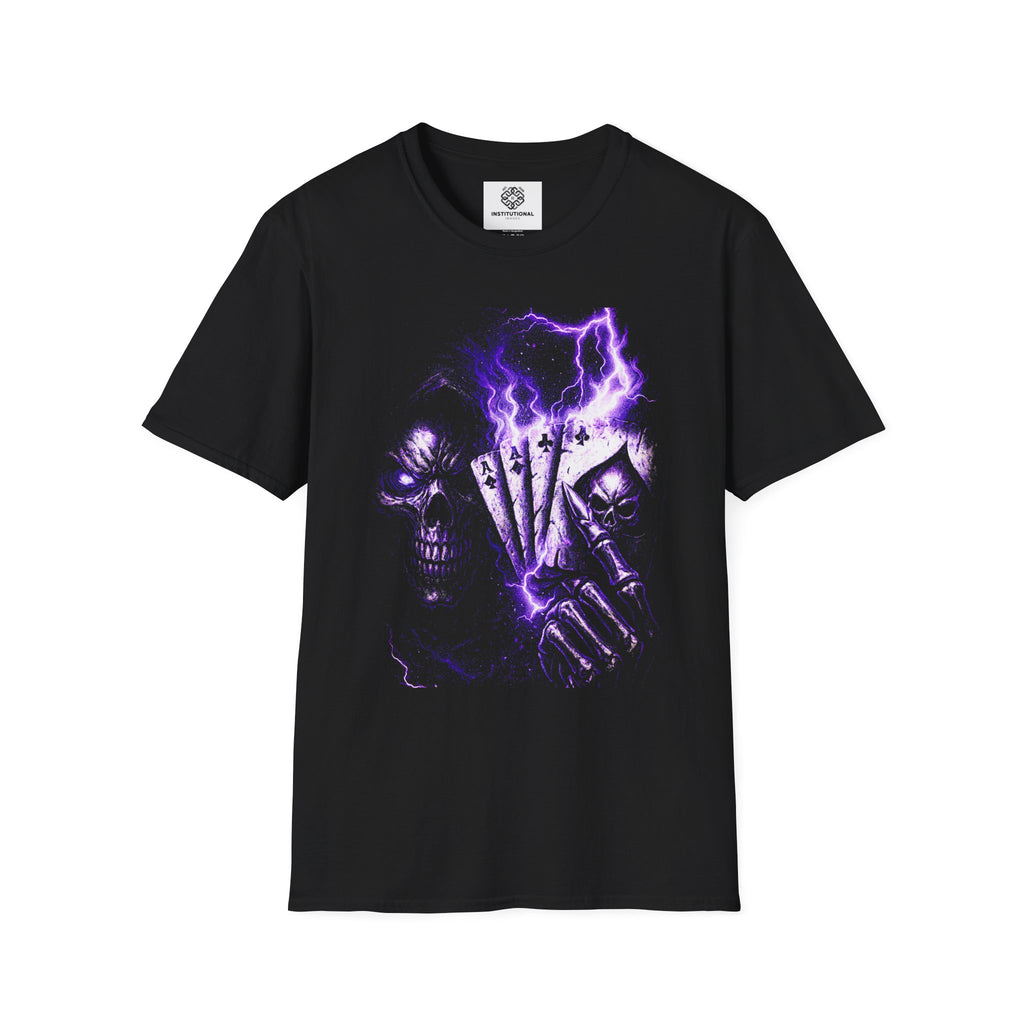 Floral Glow T-Shirt — Lavender Ghost Flower Graphic Tee