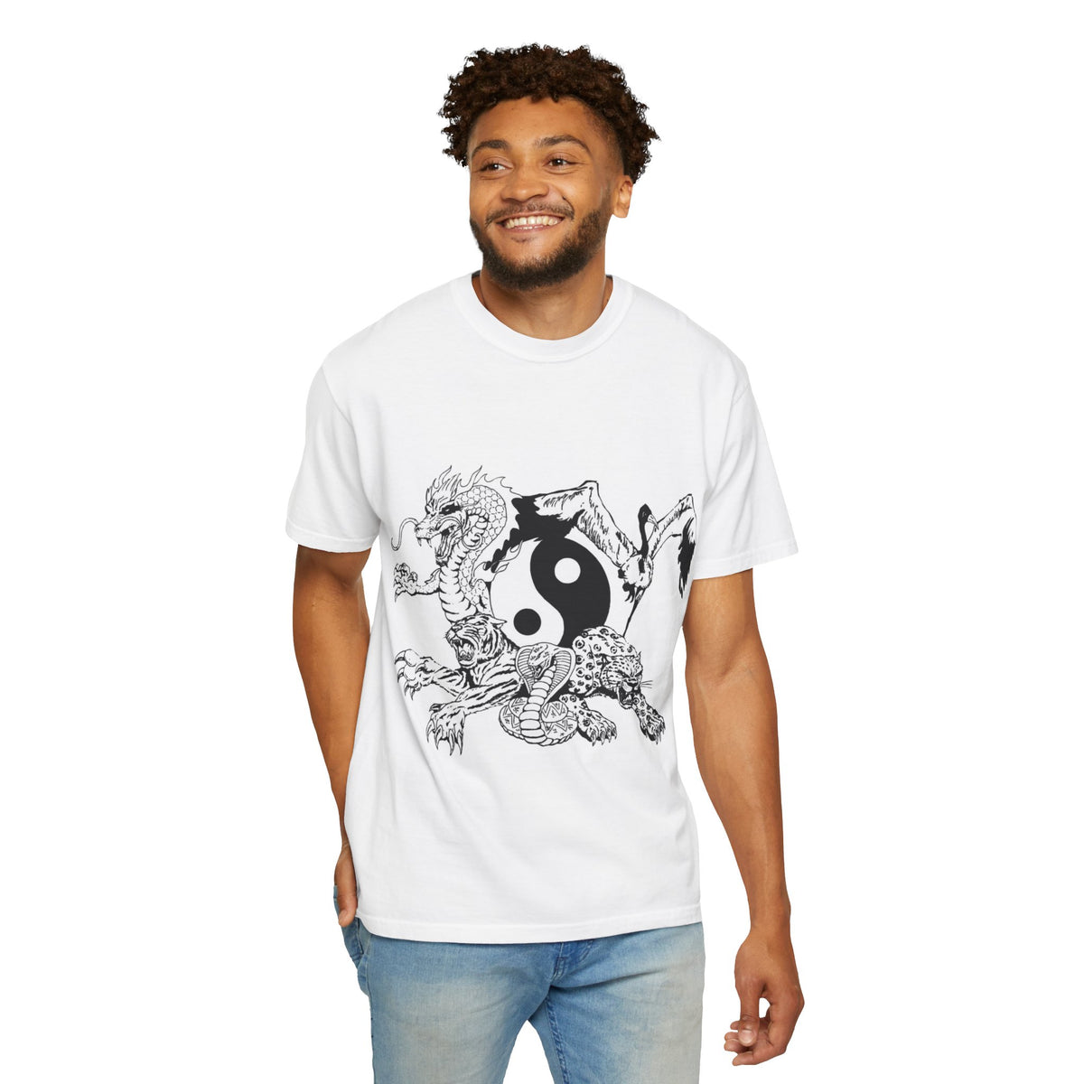 Yin Yang Dragon T-Shirt — Eastern Dragon Graphic Tee