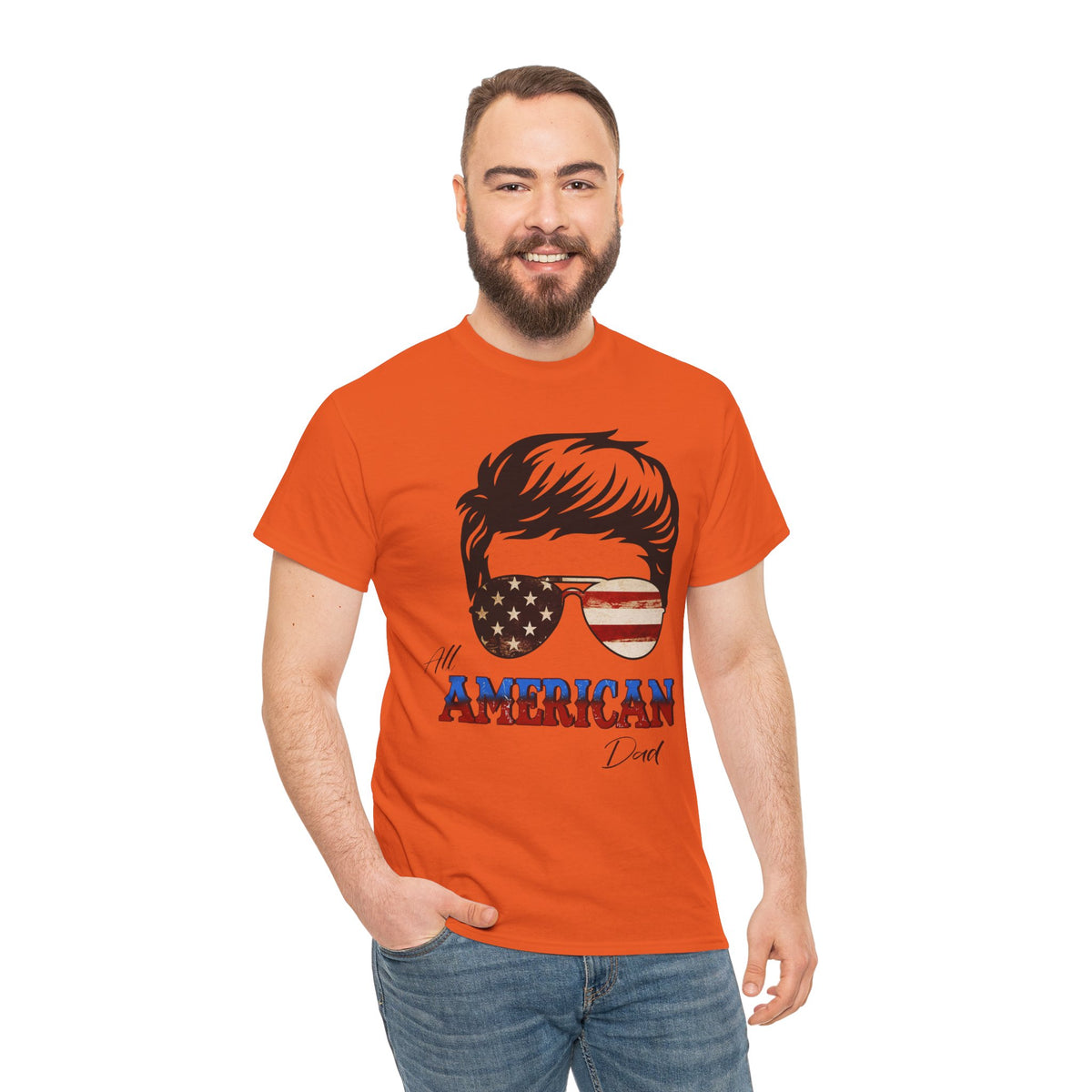 American Sunglasses Graphic Tee — "All American" Patriotic USA T-Shirt