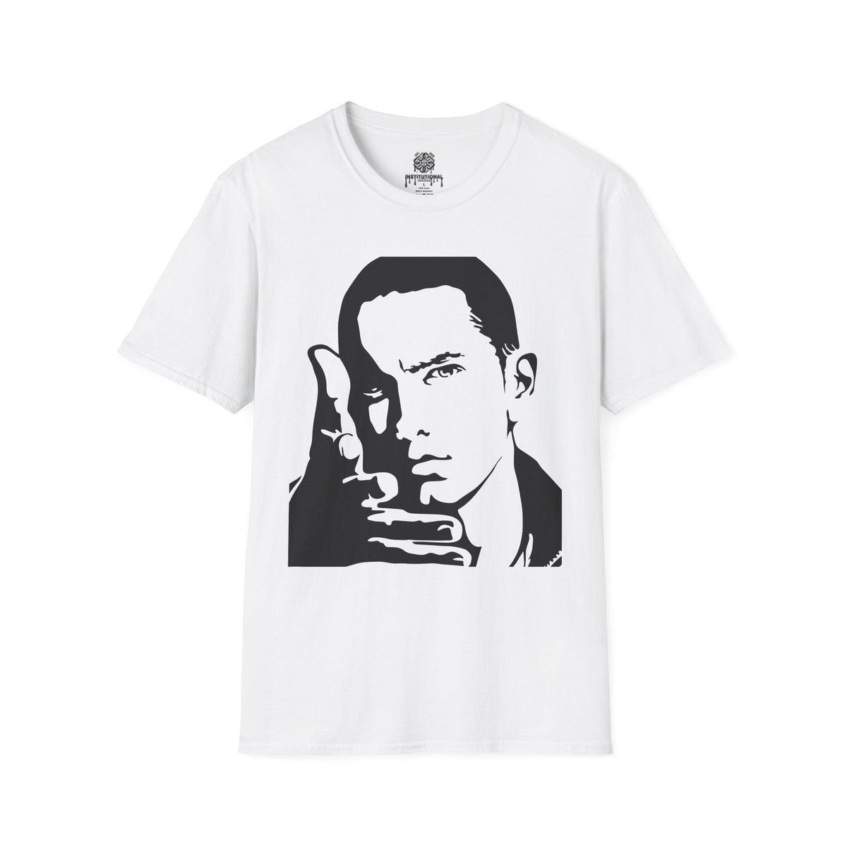 hip hop Portrait T-Shirt — Slim Shady Stencil Graphic Tee