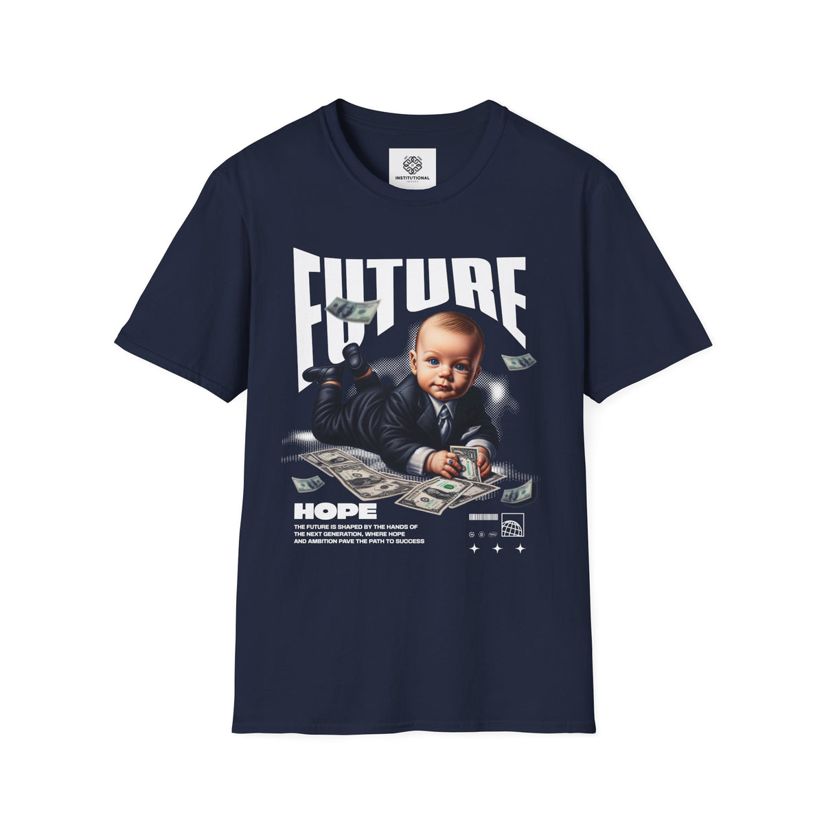 Baby Boss Money Tee — Funny Infant Business Graphic T-Shirt