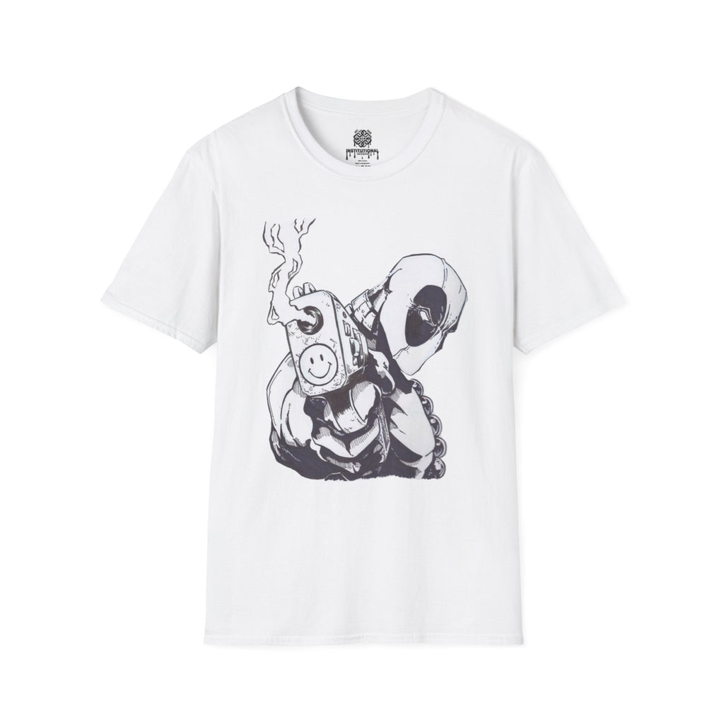 Deadpool Coffee Sketch T-Shirt — Funny Antihero Comic Tee
