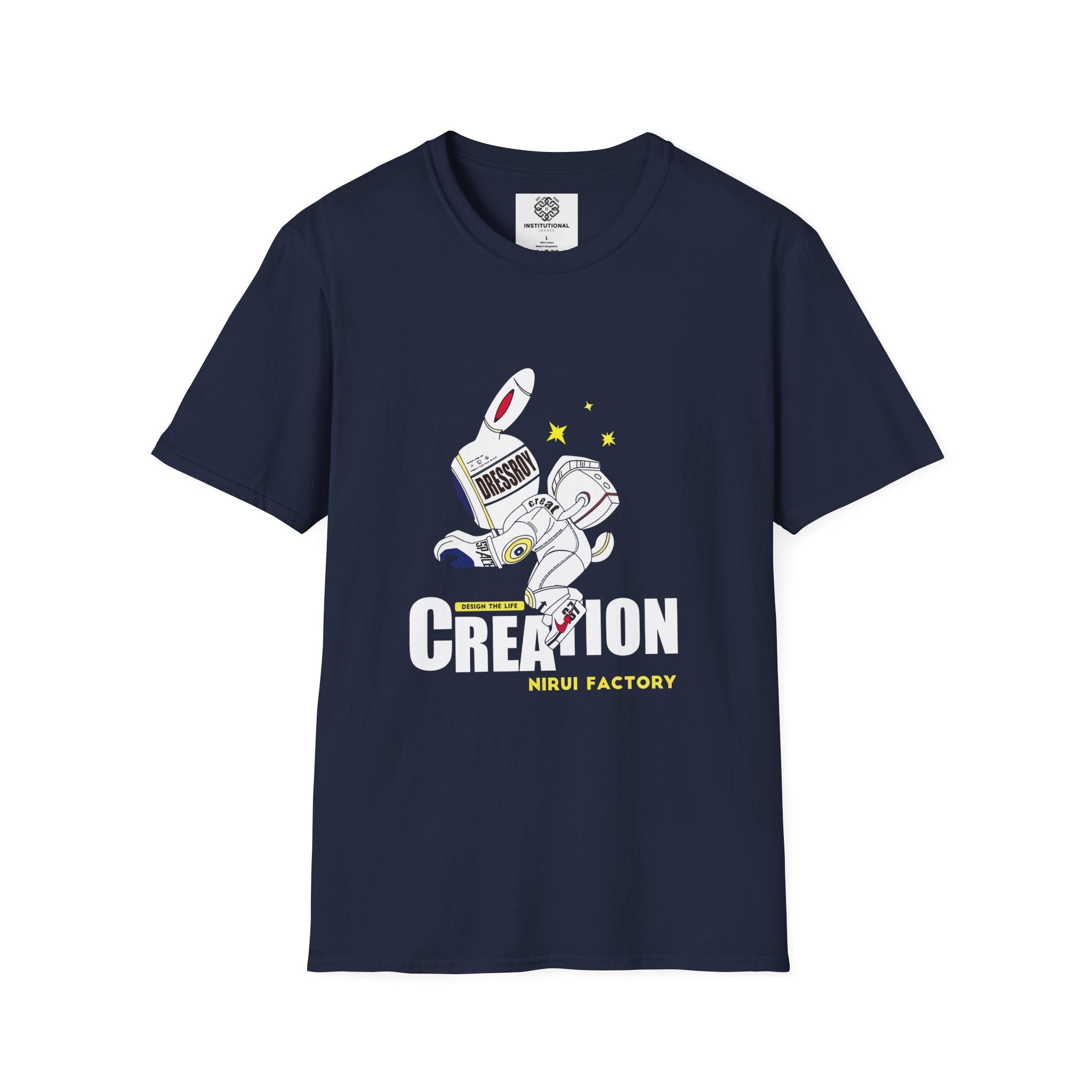 Astronaut Creation T‑Shirt — 'Creation' Space Graphic Tee