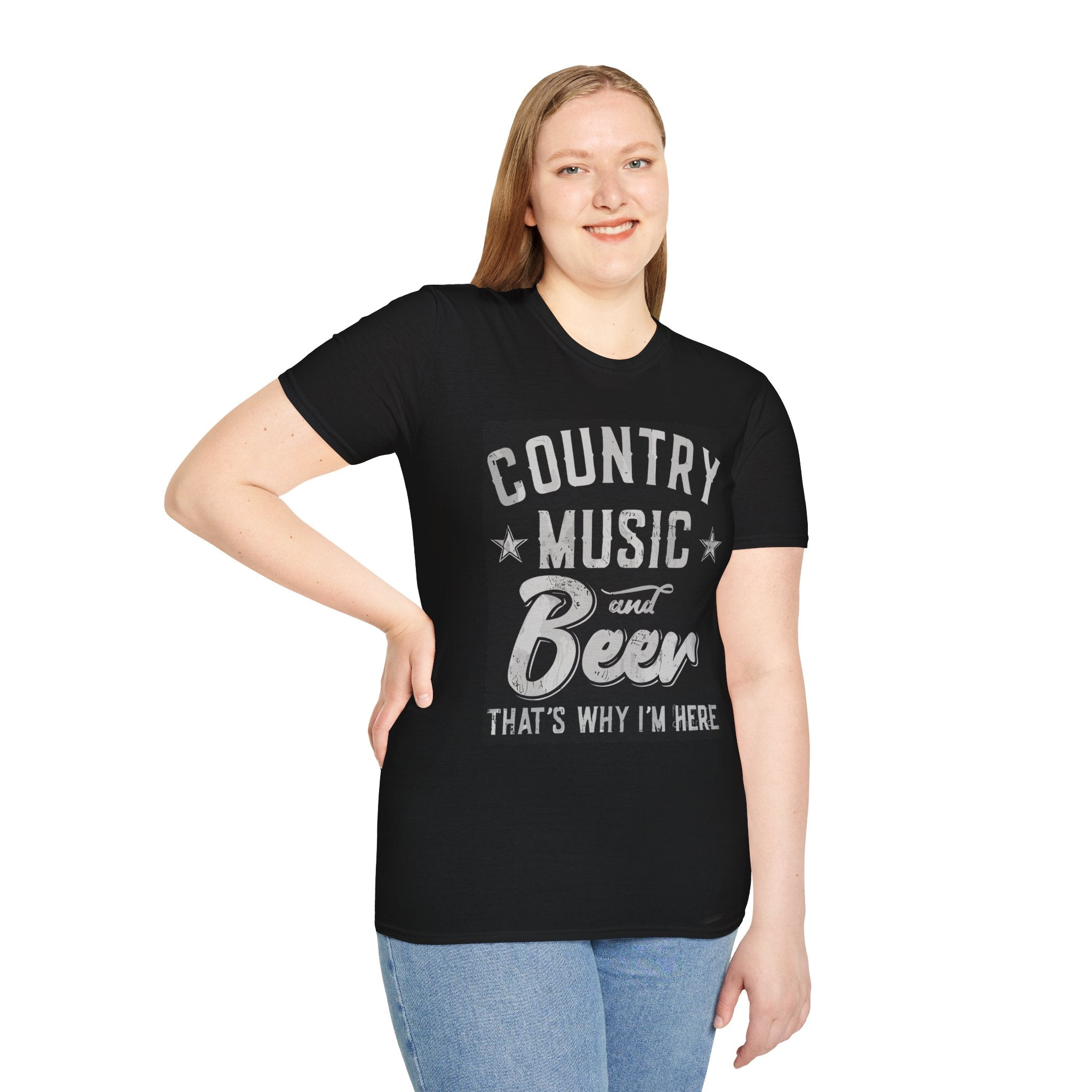 Country Music and Beer T-Shirt — Vintage Rustic Fan Tee