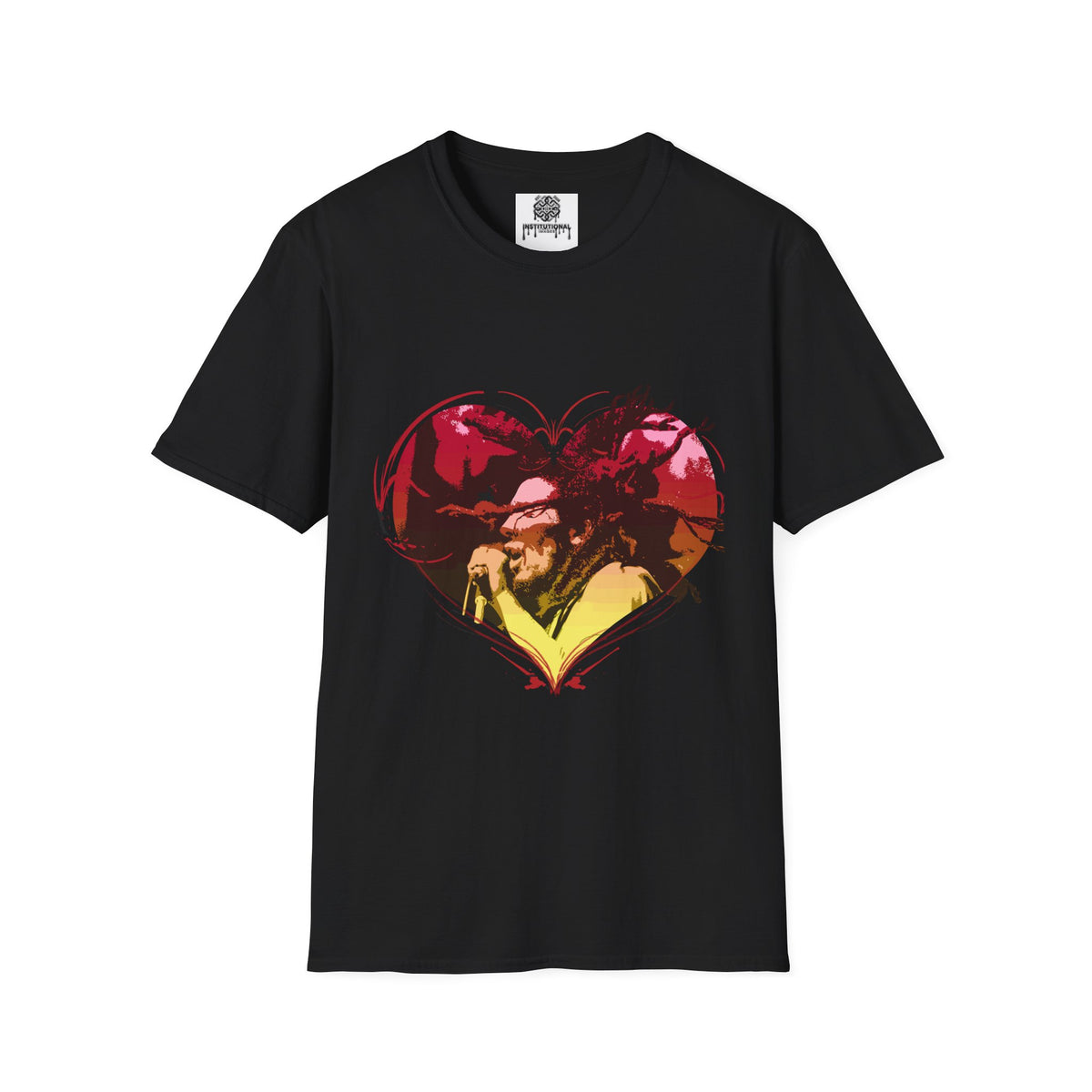 Heart Graphic T-Shirt — Vintage Couple Silhouette Love Tee
