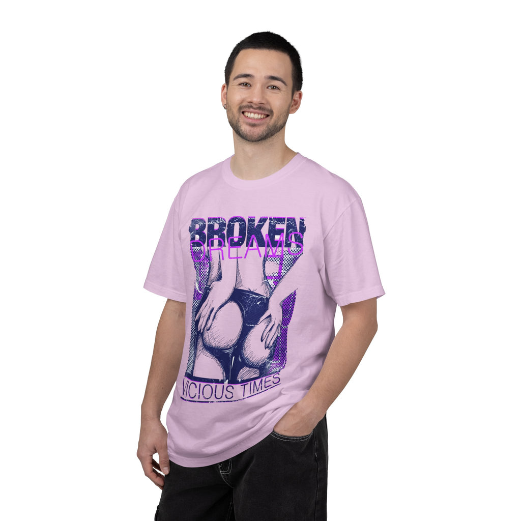 Broken Dreams Graphic T-Shirt — "Vicious Times" Retro Pop Art Tee