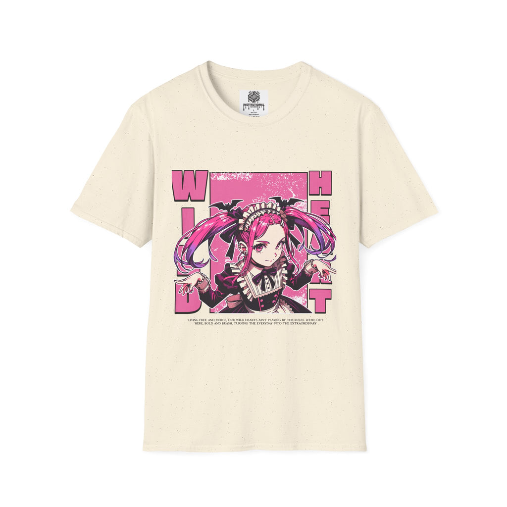Witch Girl Anime T-Shirt — Pink Gothic Kawaii Graphic Tee