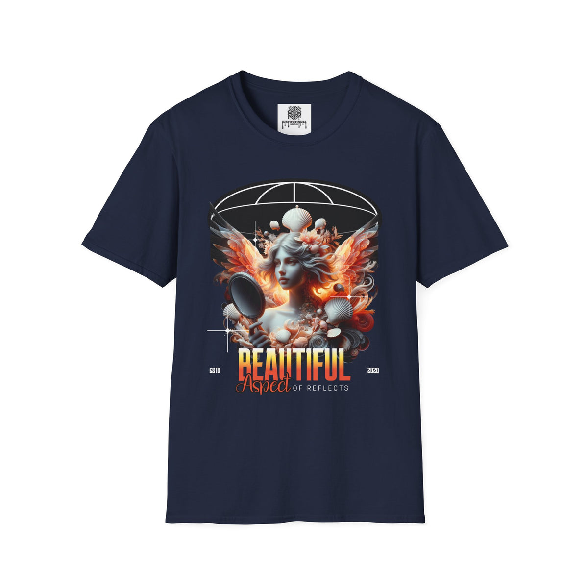 Artistic Phoenix Portrait T-Shirt — 'Beautiful' Retro Surreal Graphic Tee