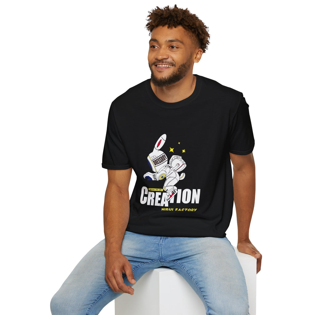 Astronaut Creation T‑Shirt — 'Creation' Space Graphic Tee