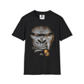 Gorilla Face Tee — Intense Ape Portrait T-Shirt with Cigar