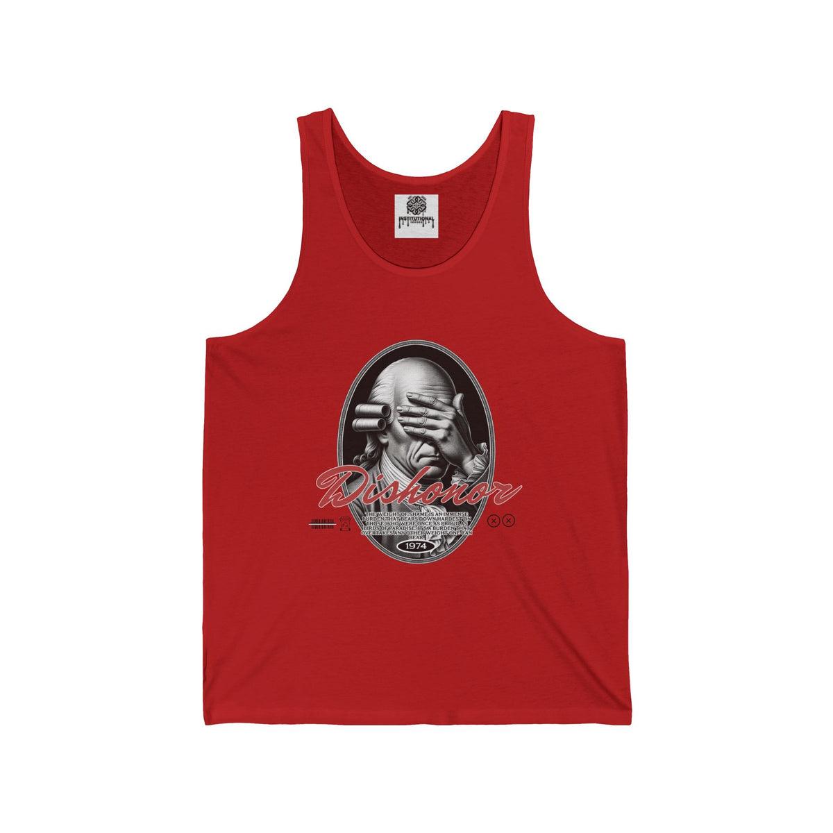 Rebel Reader Tank Top — 'Disobedient' Vintage Portrait Graphic