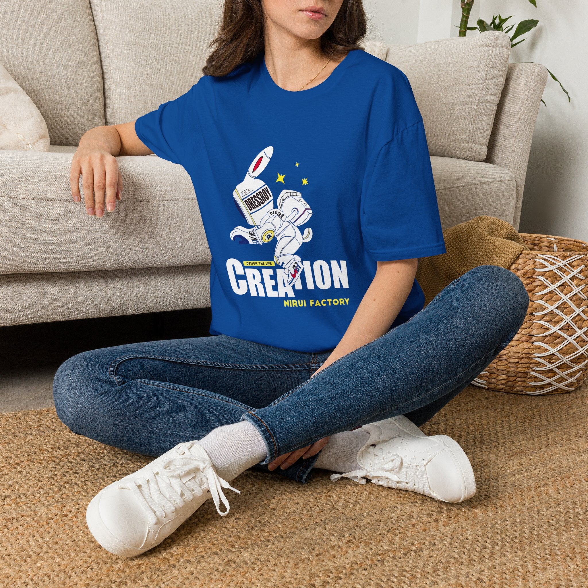 Astronaut Creation T‑Shirt — 'Creation' Space Graphic Tee