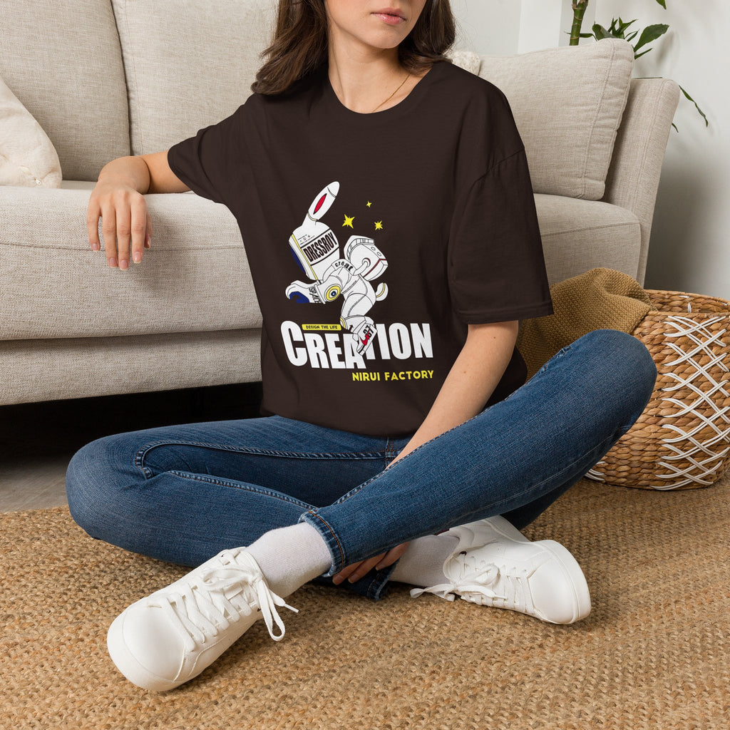Astronaut Creation T‑Shirt — 'Creation' Space Graphic Tee